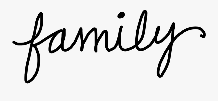 Family Word White Background, Transparent Clipart