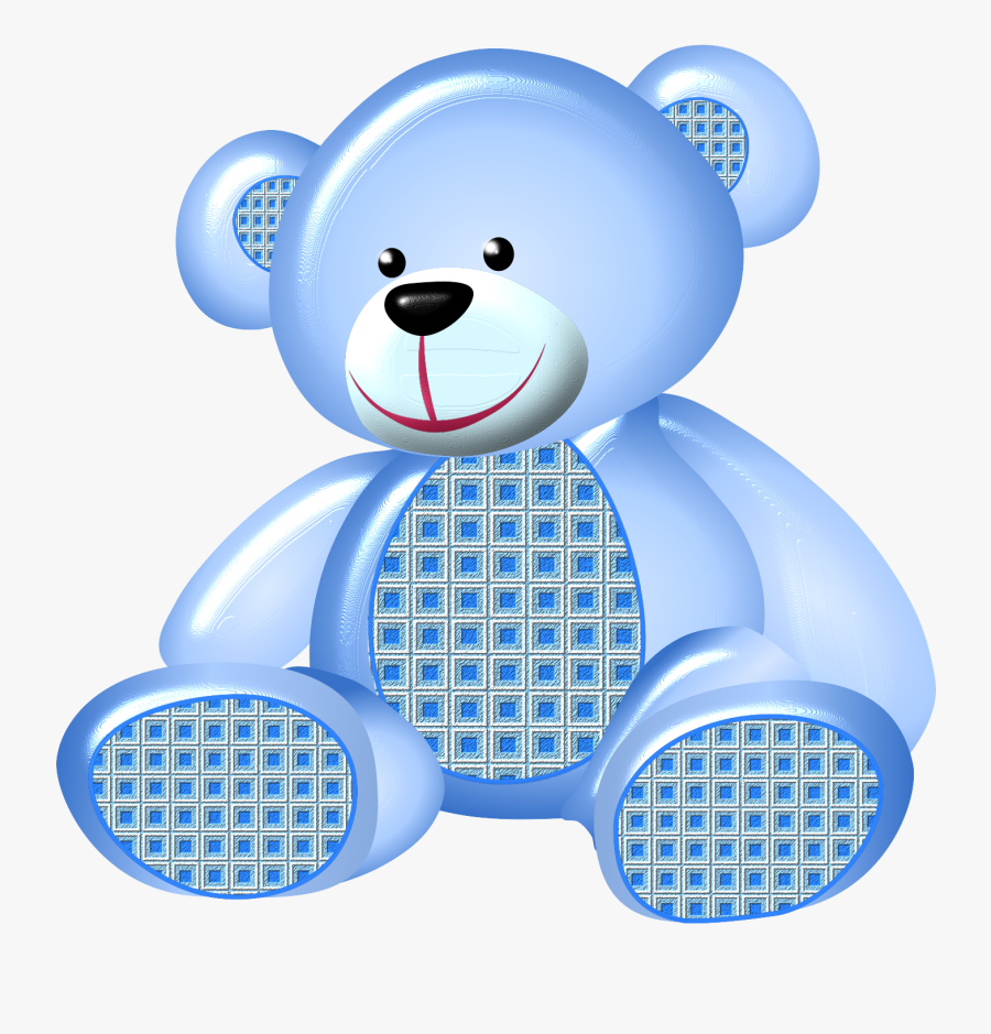 Blue Teddy Bear Png, Transparent Clipart