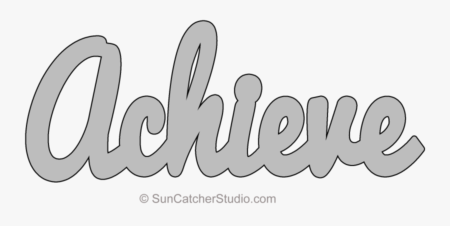 Achieve Word Art, Transparent Clipart