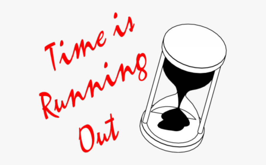 Hourglass Clipart Time Is Running Out - Time Was Running Out, Transparent Clipart