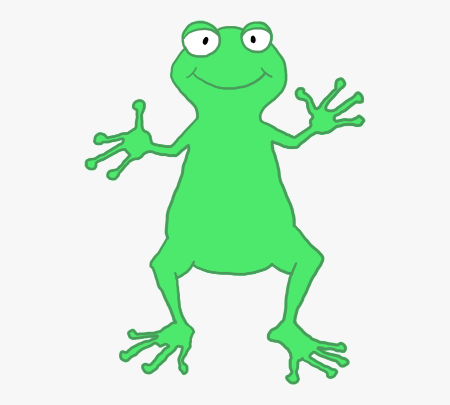 Funny Frog Person - Frog, Transparent Clipart