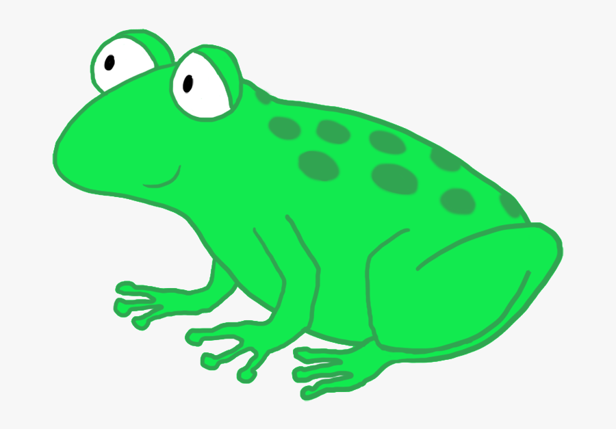 Funny And Cute Cartoon Frog - Cartoon Frog Transparent Background, Transparent Clipart