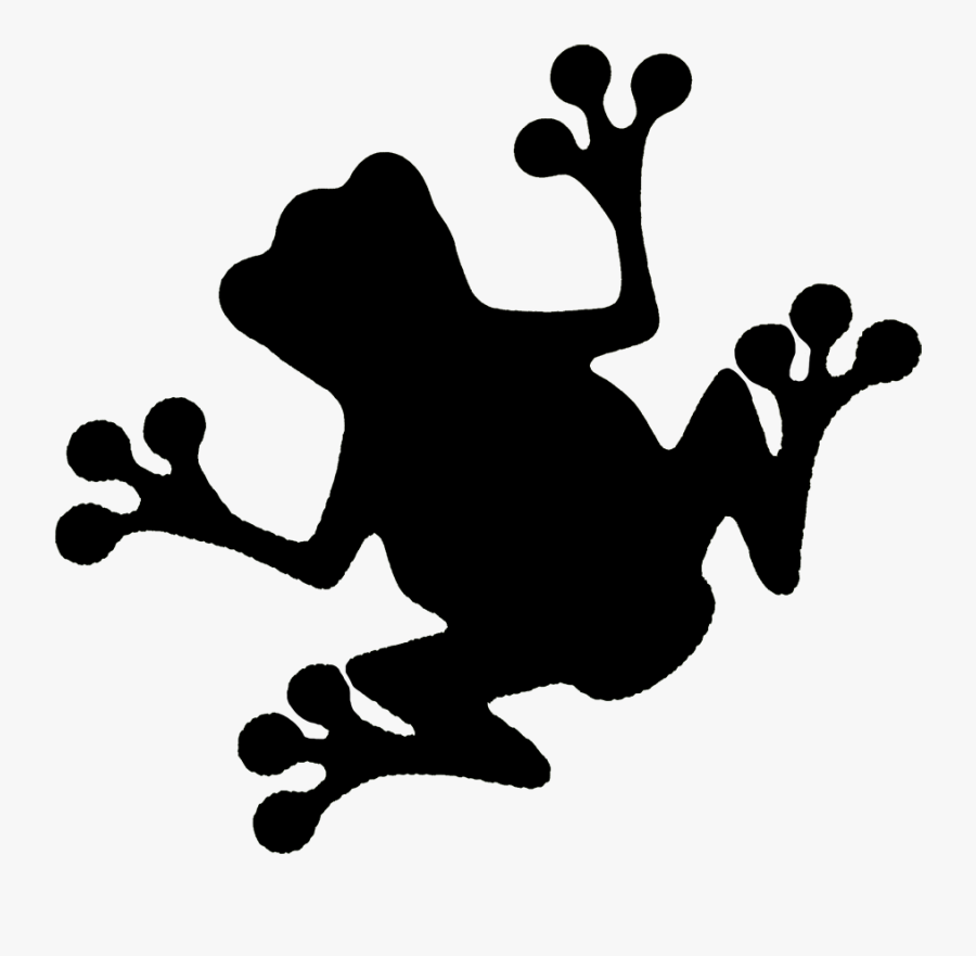 Funny Frog Silhouette - Transparent Puerto Rico Clipart, Transparent Clipart