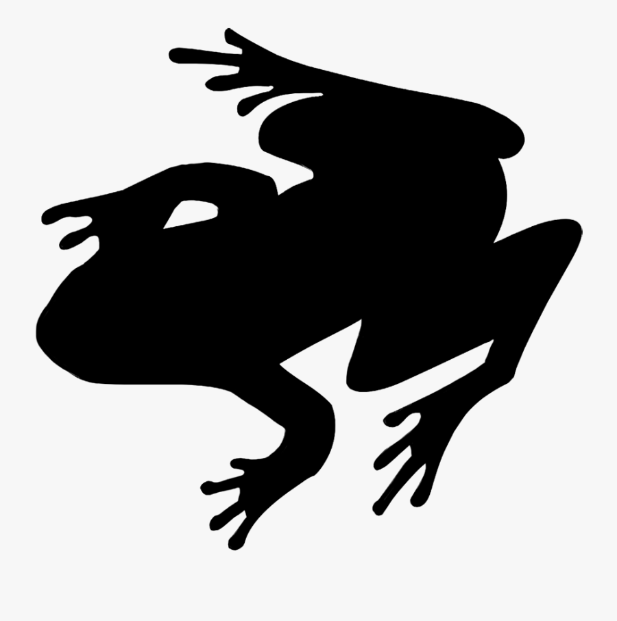 Frog Silhouette Frog Drawing, Silhouette Art, Toad, - Transparent Frog Silhouette, Transparent Clipart