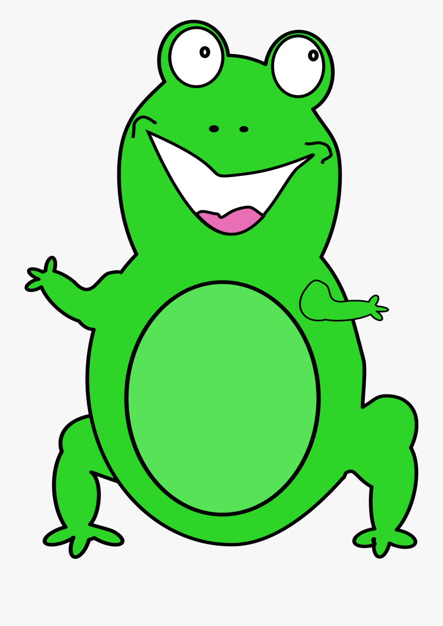 Green Frog Clipart Muppets - Transparent Cartoon Frog, Transparent Clipart