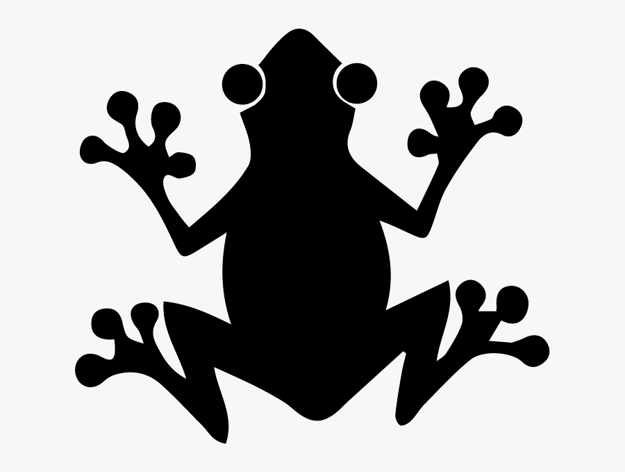 The Tree Frog Silhouette - Frog Silhouette, Transparent Clipart