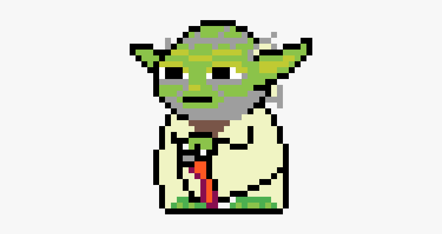 Yoda Pixel Art Star Wars, Transparent Clipart