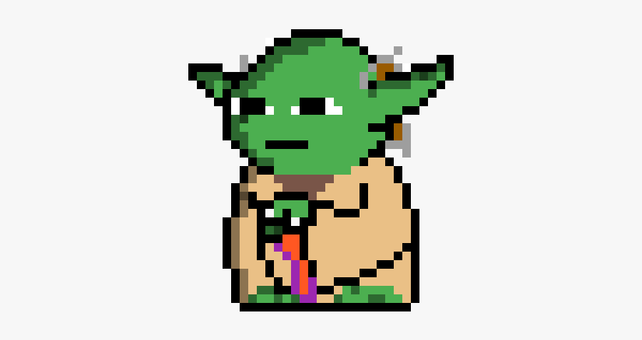 Yoda Pixel Art Star Wars, Transparent Clipart