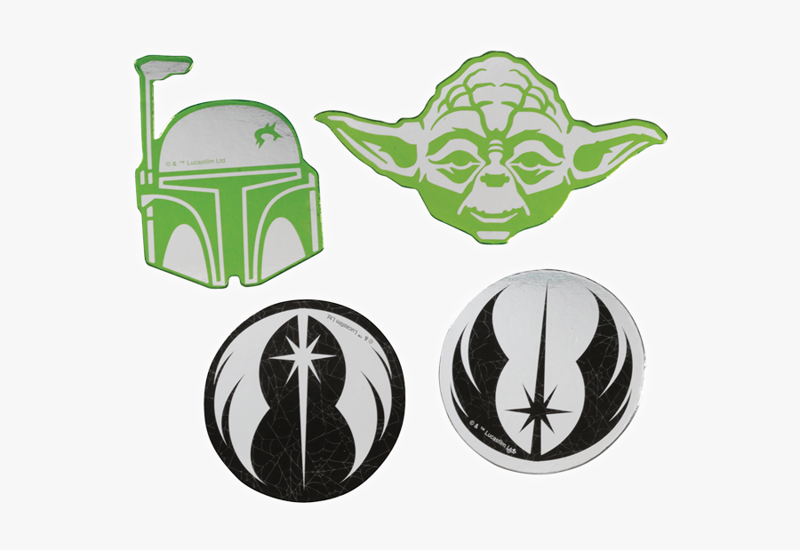 Yoda & Bobba Fett Confetti - Emblem, Transparent Clipart