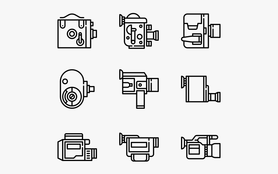 Video Camera, Transparent Clipart