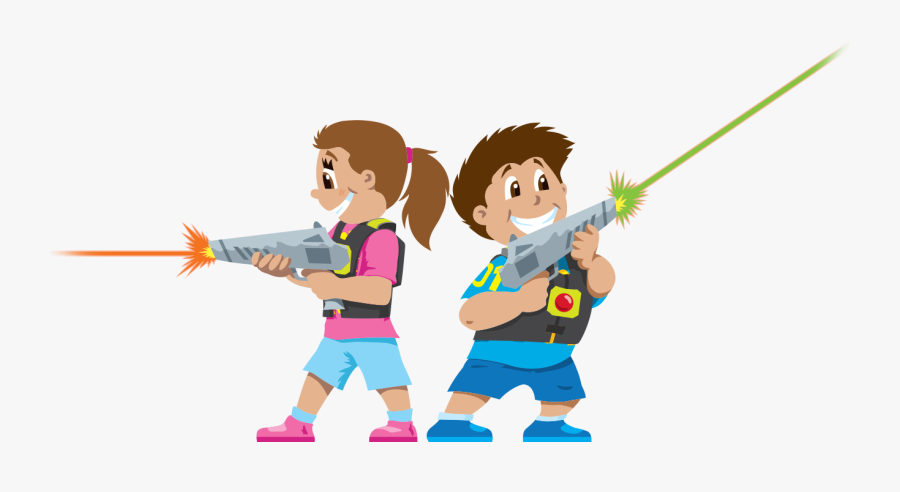 Clip Art Freeuse Stock Kids Playing Tag Clipart - Transparent Transparent Png Laser Tag Clipart, Transparent Clipart