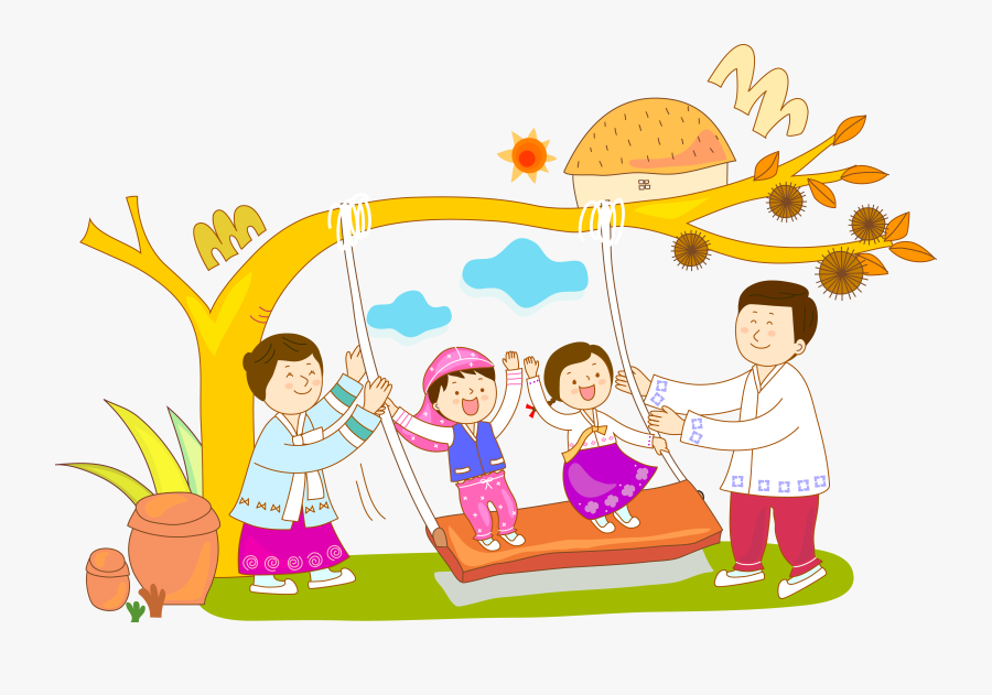 Play Clipart Nice Kid - Children Playing Swing In Clipart, Transparent Clipart