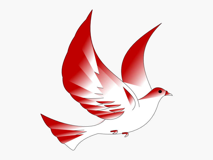 Red Doves, Transparent Clipart