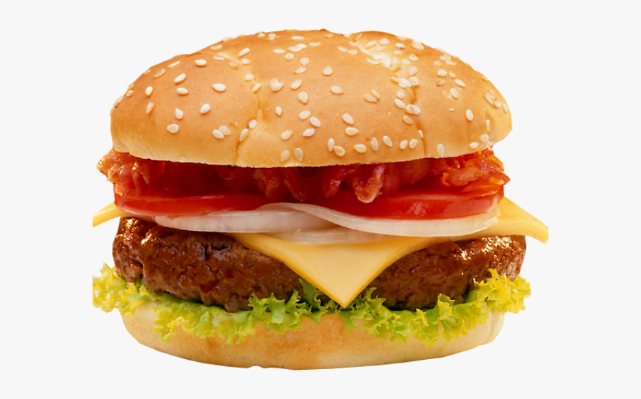 Transparent Burger Transparent Png - Cheeseburger Transparent Background, Transparent Clipart