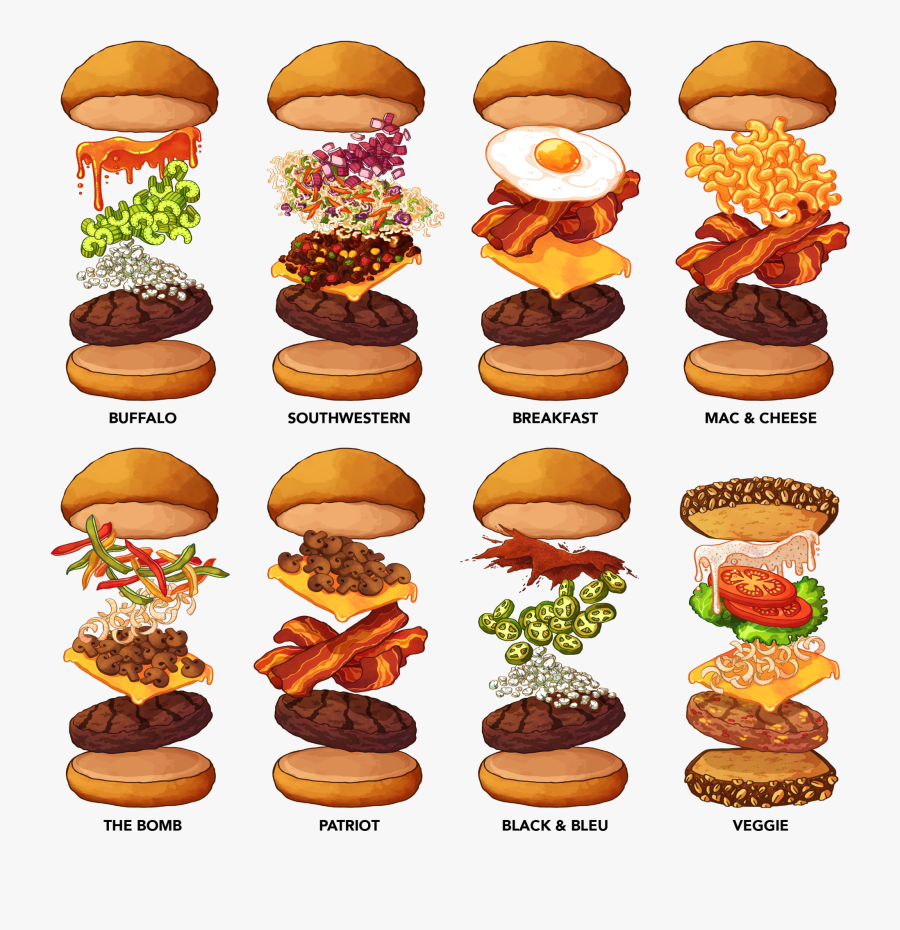 Hamburger Clipart Mini Burger - Specialty Burgers, Transparent Clipart