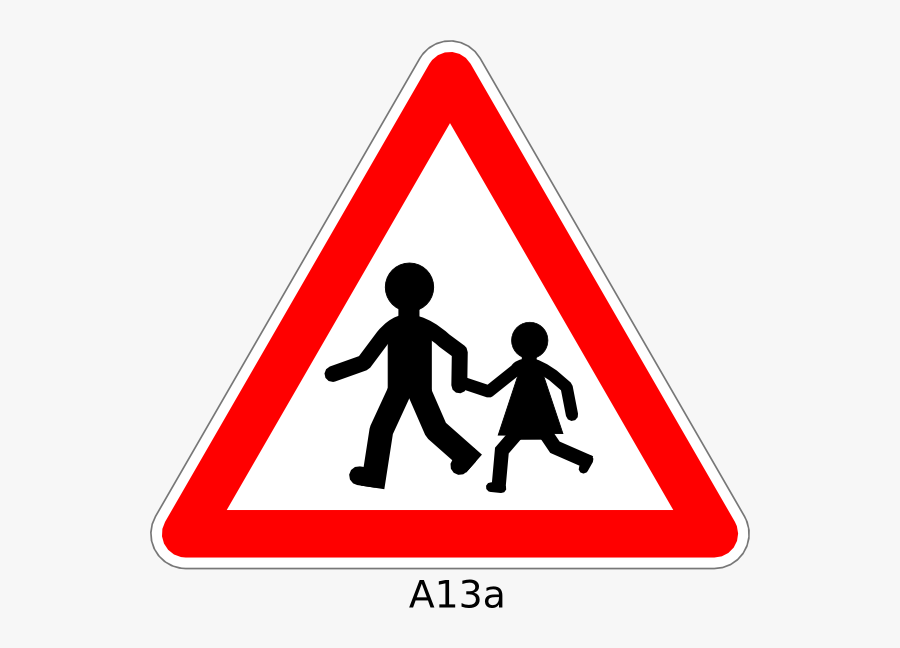 School Traffic Sign Png, Transparent Clipart