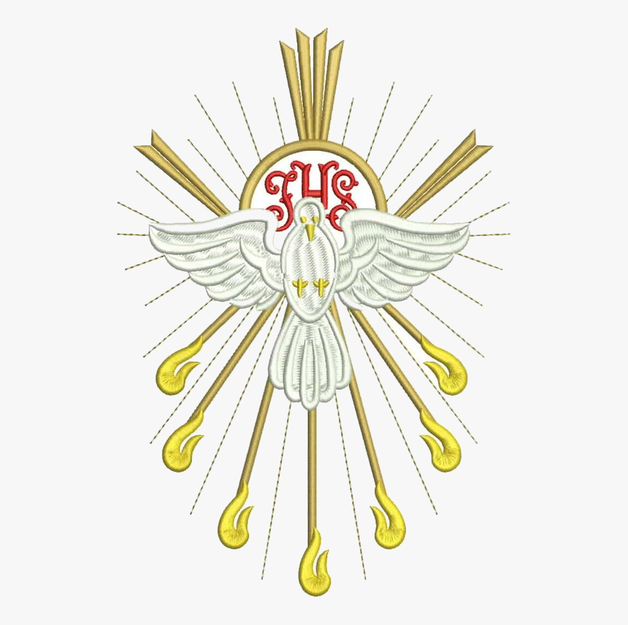 Holy Spirit Embroidery, Transparent Clipart