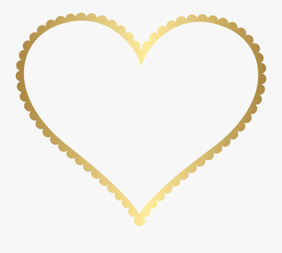 Clip Art Gold Heart Clipart, Transparent Clipart