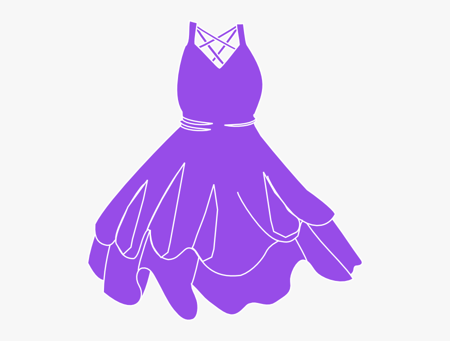 Purple Dress Clip Art, Transparent Clipart