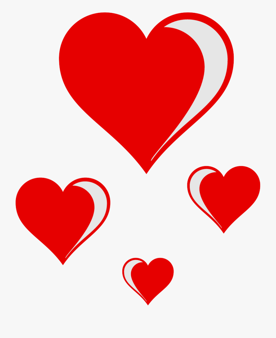 Valentine Hearts Clip Art, Transparent Clipart