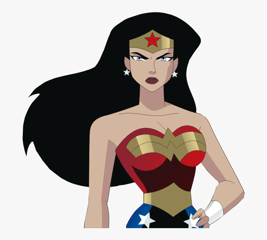 Dcau Wonder Woman Render By Markellbarnes360-da2bznh - Cartoon Wonder Woman Justice League Unlimited, Transparent Clipart