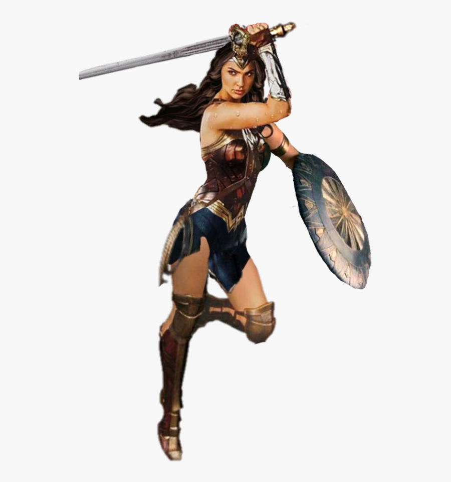 Diana Prince Dc Extended Universe Female - Wonder Woman Gal Gadot Flying, Transparent Clipart