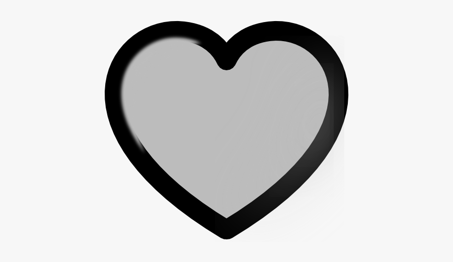 Grey Heart Svg Clip Arts - Grey Heart Clip Art, Transparent Clipart