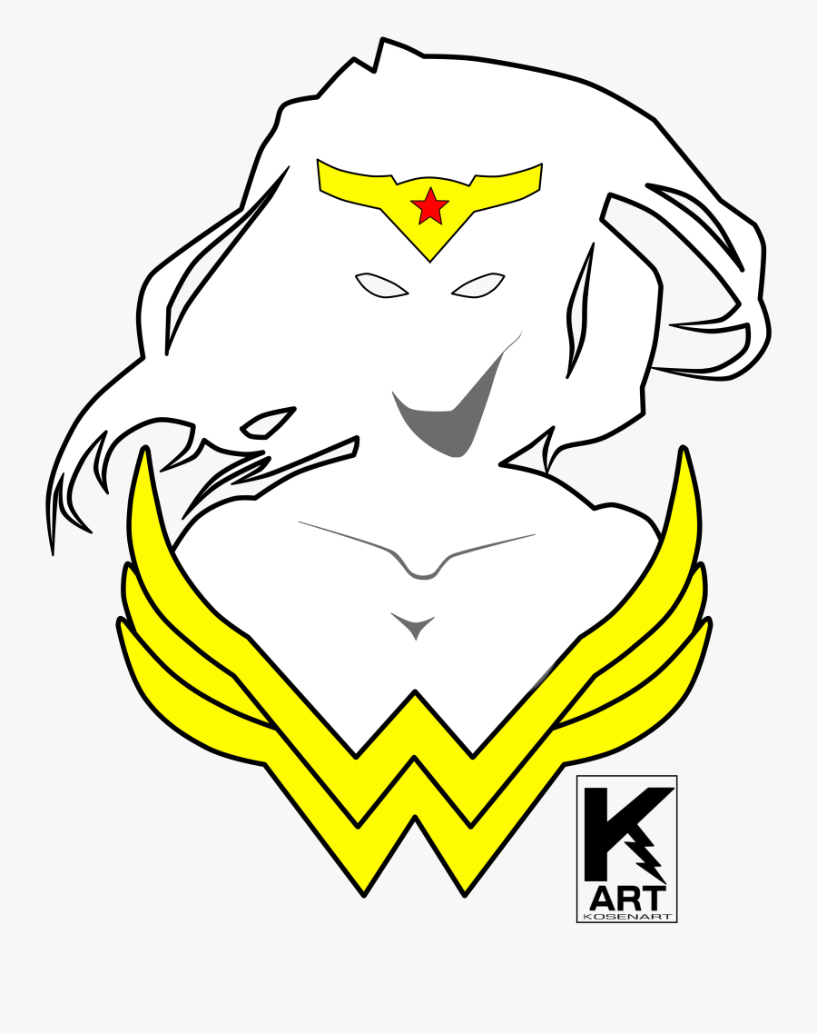 Wonder Woman - Illustration, Transparent Clipart