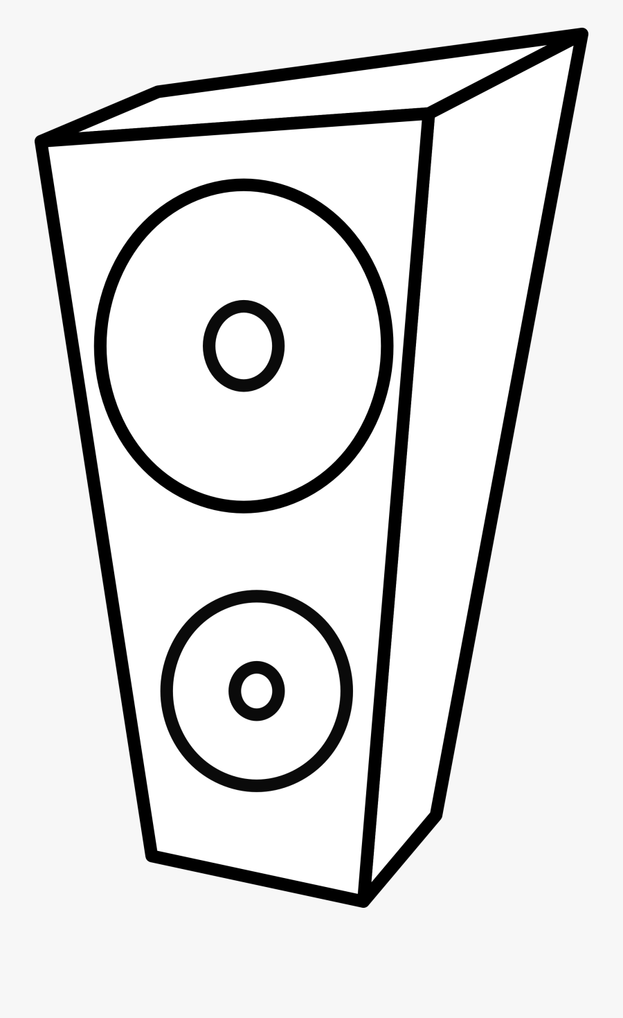Clipart Computer Speakers - Speaker Black And White, Transparent Clipart