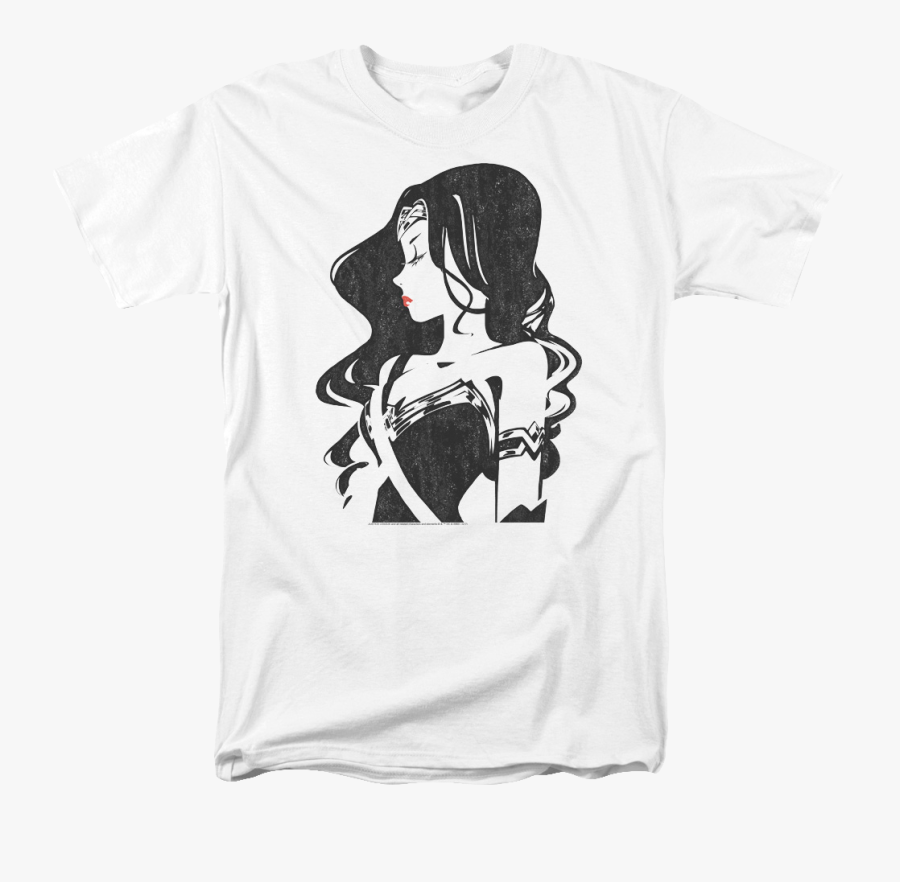 Wonder Woman Sketch T-shirt - Drawing Shirt On Woman, Transparent Clipart