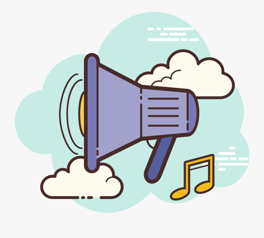 A Speaker Icon Is Represented With A Megaphone Shaped - Icon Speaker Flat Png, Transparent Clipart