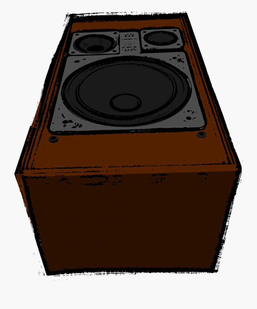 Big Old Speaker - Electronics, Transparent Clipart