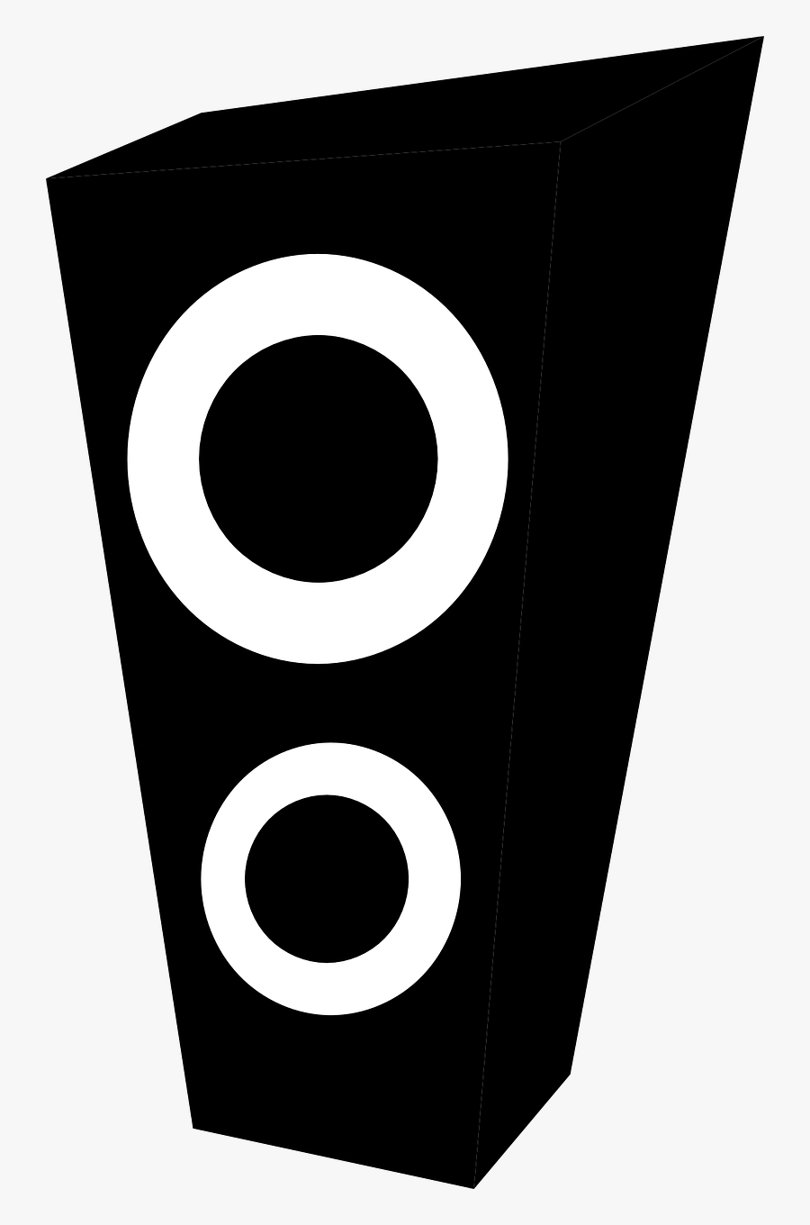 Transparent Speaker Vector Png - Speaker Clipart Black And White, Transparent Clipart