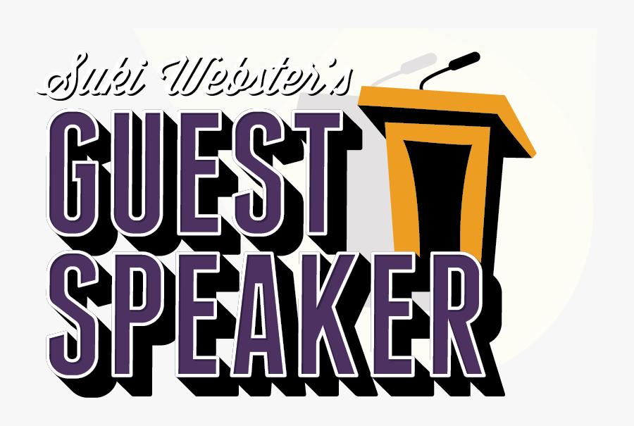 Suki Webster"s Guest Speaker - Guest Speaker Logo, Transparent Clipart