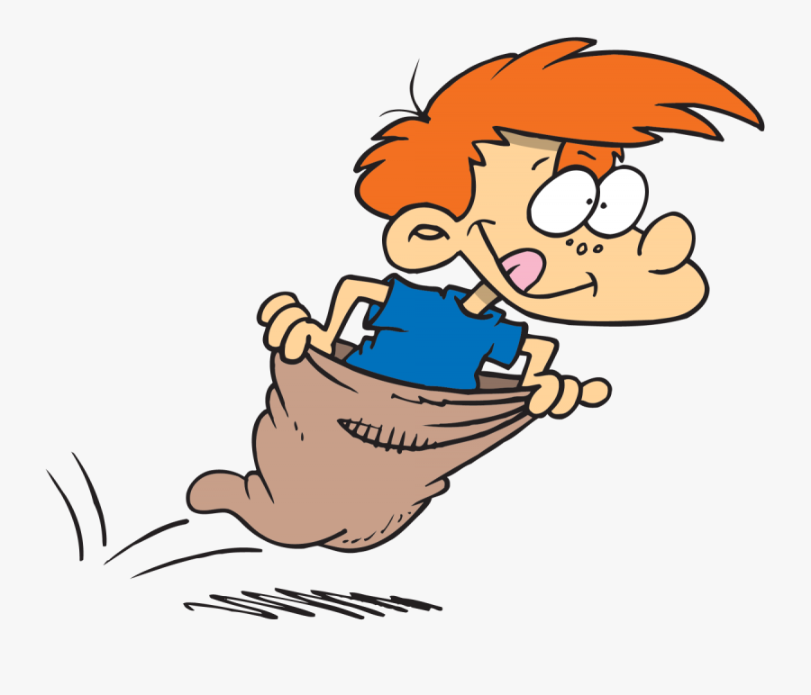 Games Clipart Sack Race - Potato Sack Race Clipart, Transparent Clipart