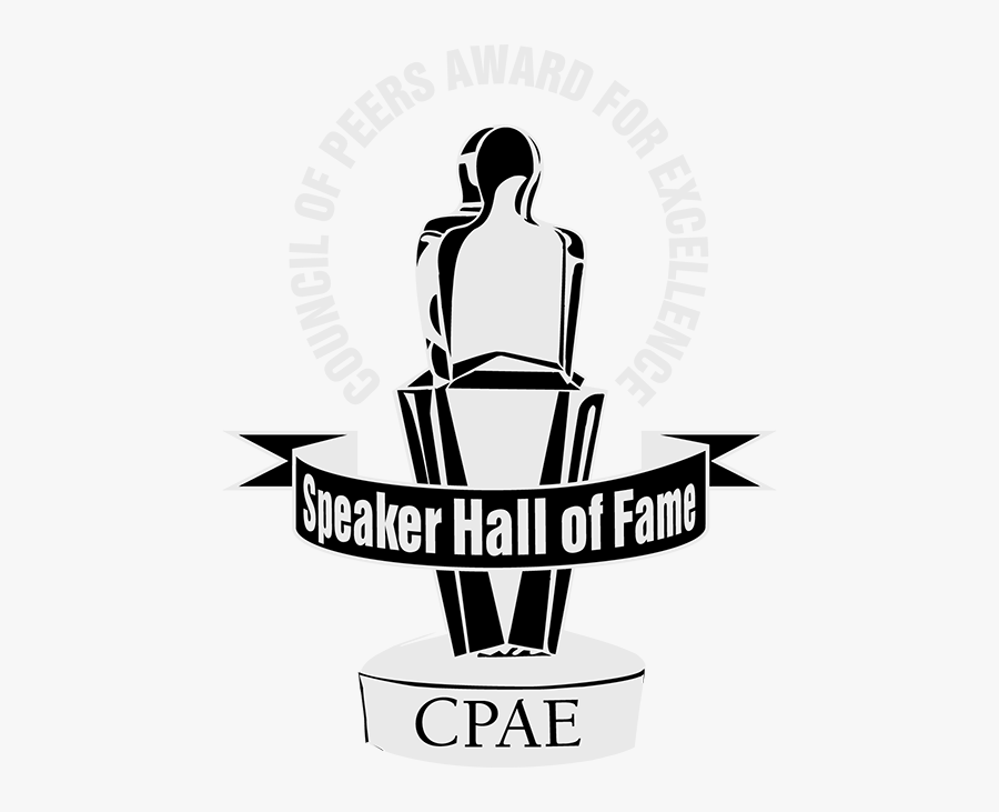 Cpae Speaker Hall Of Fame - Silhouette, Transparent Clipart