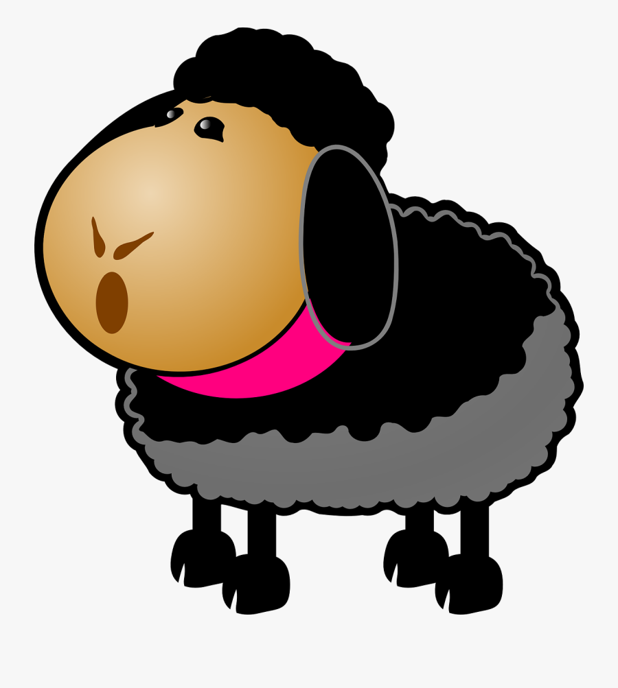Sheep Borregos On Lamb Clip Art And Christmas Manger - Baba Black Sheep Clip Art, Transparent Clipart