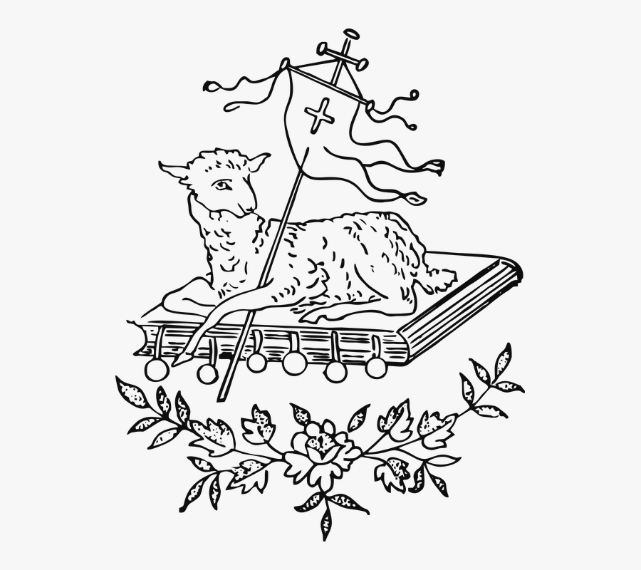 Christian, Lamb, Christ, Religion, Christianity, Cross - Heraldry Paschal Lamb, Transparent Clipart
