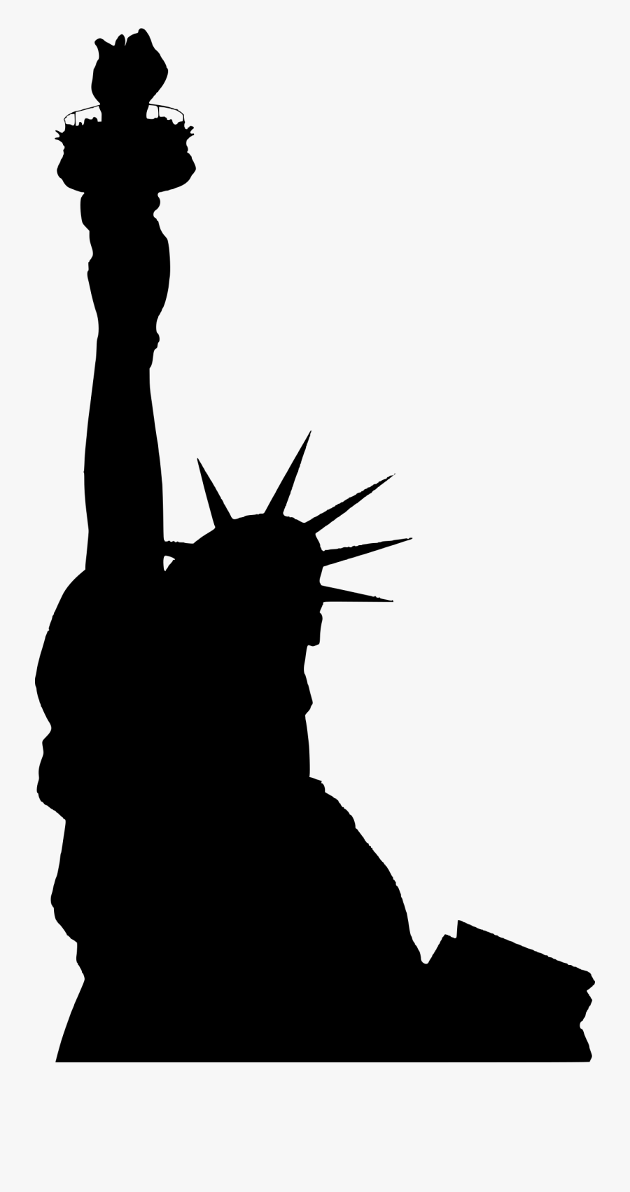 Statue Of Liberty - Statue Of Liberty Silhouette Clipart, Transparent Clipart