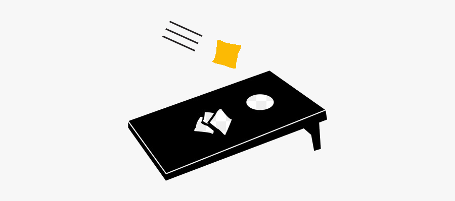 Cornhole Technology Rectangle Transparent Image Clipart - Corn Hole Clipart Black And White, Transparent Clipart