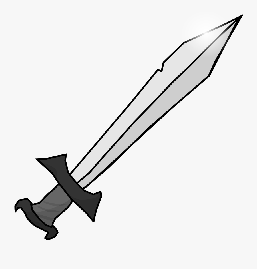 Sword Weapon Medieval Knight Png Image - Sword Clipart Black And White Png, Transparent Clipart