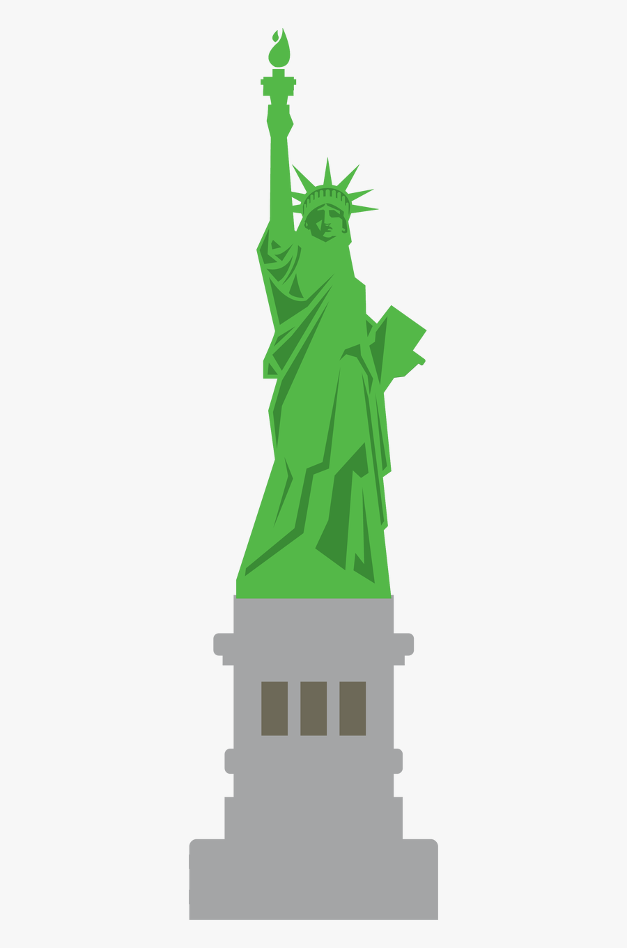 Statue Of Liberty - Illustration, Transparent Clipart