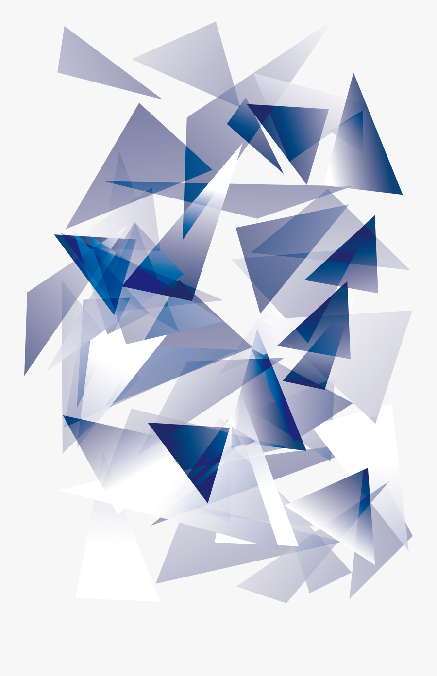 Clip Art Library Blue Science And Technology Transprent - Triangles Blue Transparent Background, Transparent Clipart