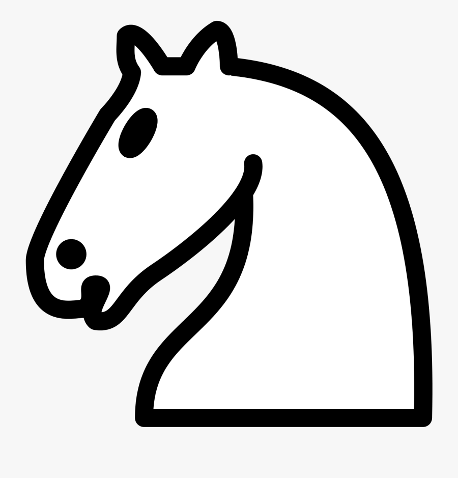 Chess Knight Transparent Png Clipart Free Download - Drawing Of Chess Horse, Transparent Clipart