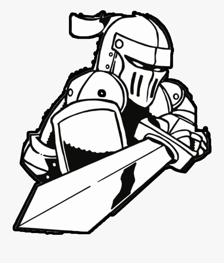 Knight"s Watch - Knight With Sword Drawing, Transparent Clipart