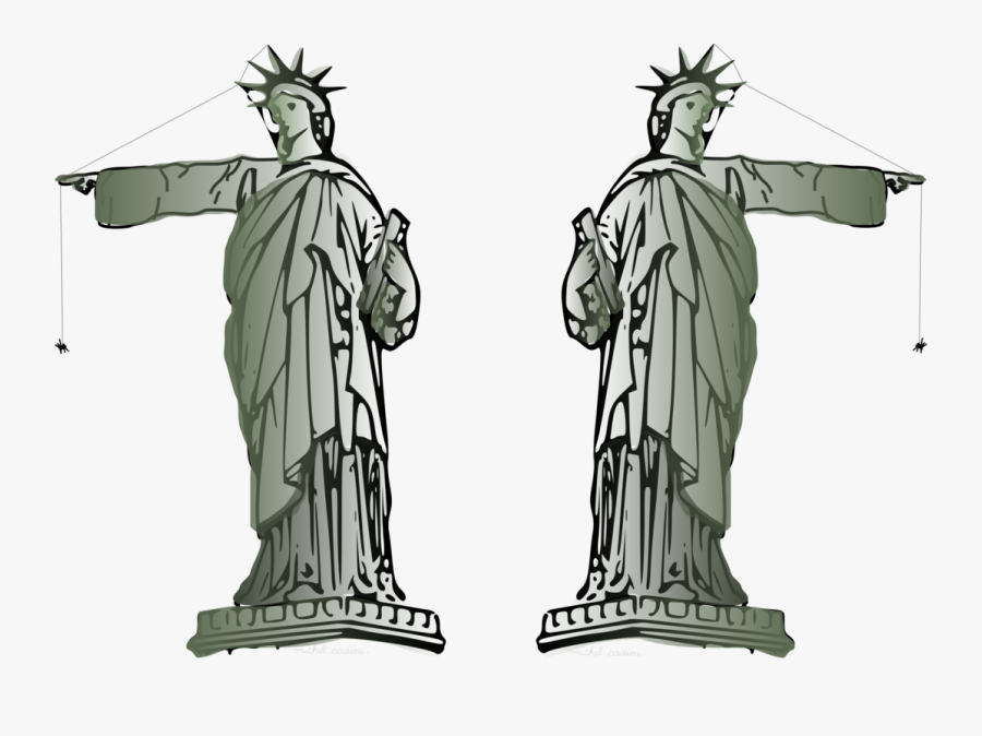 Monument,tree,fictional Character - Libertad New York, Transparent Clipart