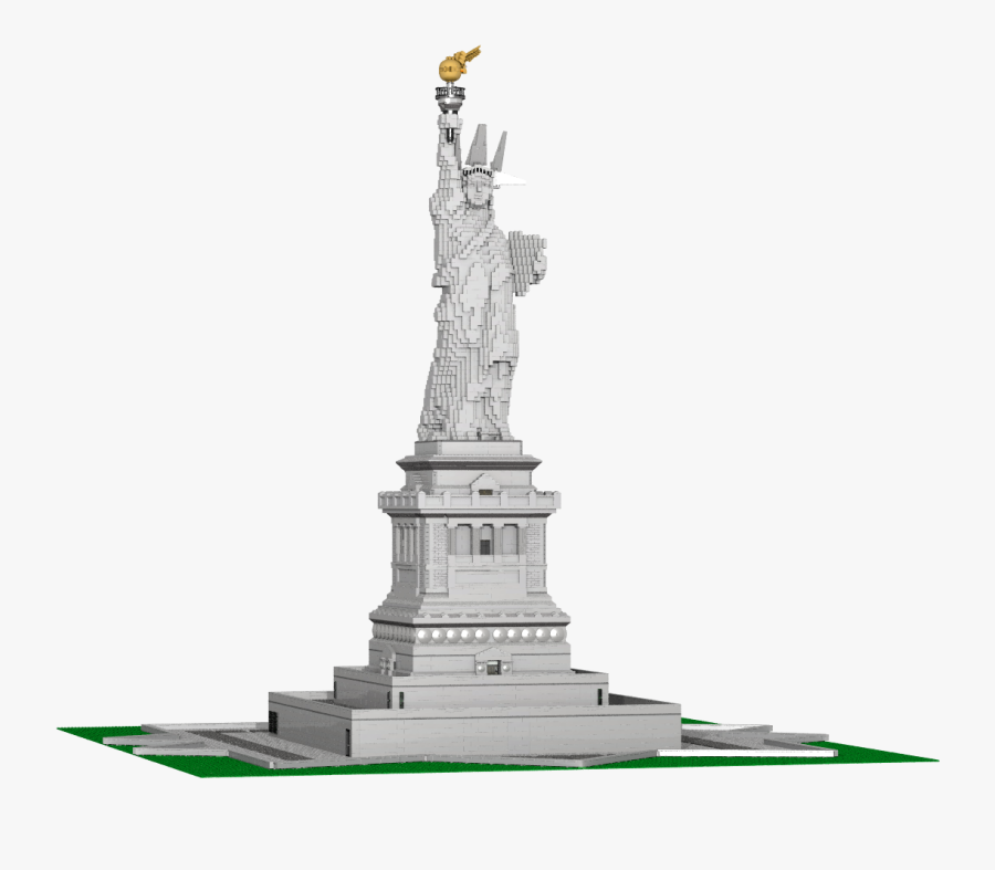 Custom Lego Building Statue Of Liberty - Statue, Transparent Clipart