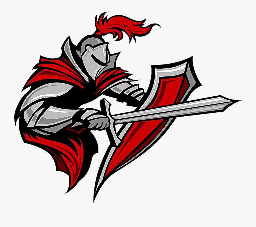 Warrior Clipart Shield Clipart - Guerrero Con Espada Y Escudo, Transparent Clipart