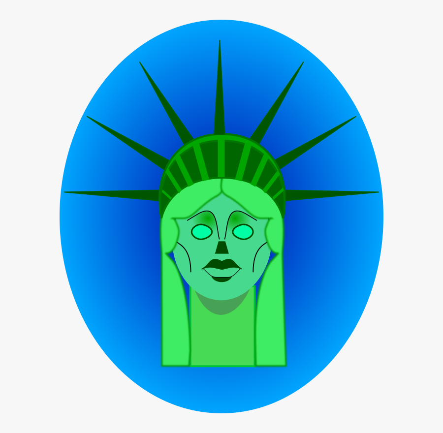 Blue,symbol,electric Blue - Statue Of Liberty National Monument, Transparent Clipart