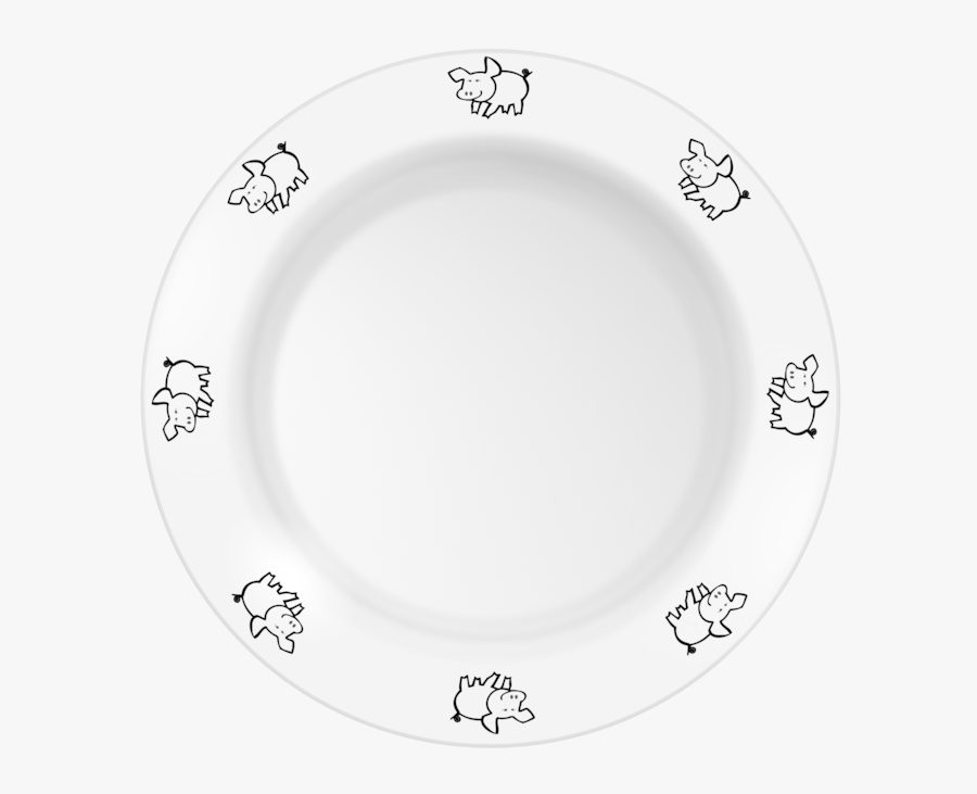 Plate,platter,tableware - Clipart Picture Of A Plate, Transparent Clipart